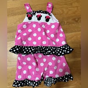 Minney Mouse short set